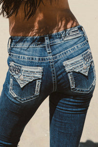 Miss Me K1519 Mid Rise Boot Jeans