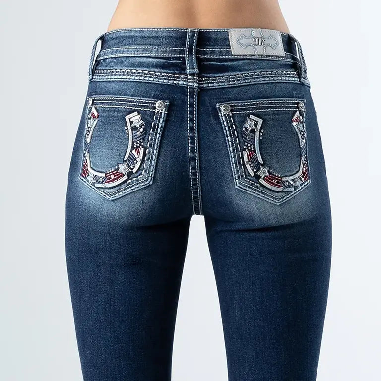 Miss Me フレアデニム ブーツカット　Y2K ビジュー　サイズ27 K1321 Americana Horseshoe Miss Me Jeans – Miss Me Store